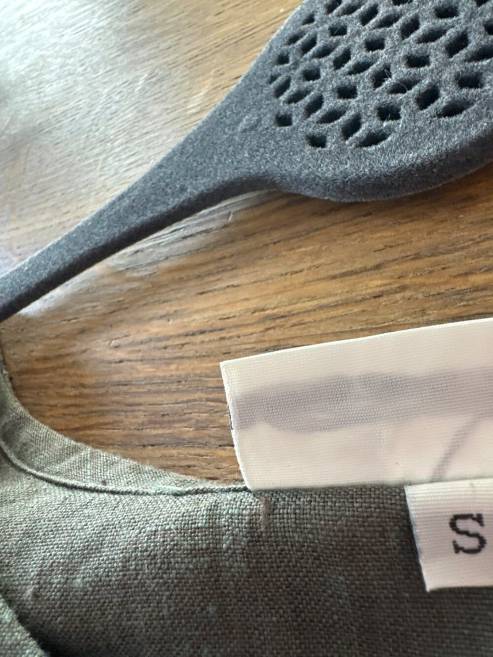 Bryn Walker Sleeveless Linen Button Front Top Small Olive Green USA Lagenlook - Picture 4 of 6